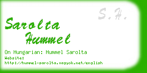 sarolta hummel business card